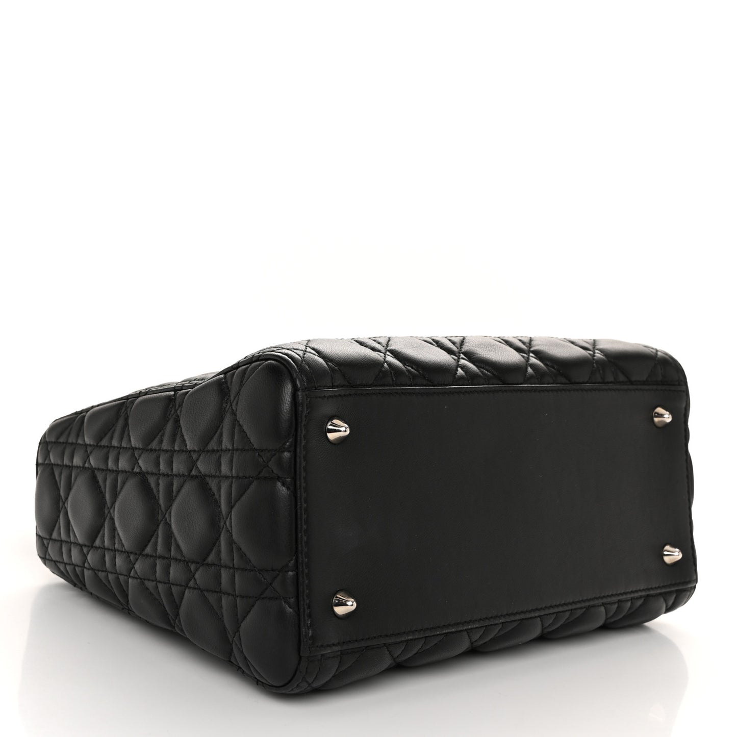 Lambskin Cannage Medium Lady Dior Black