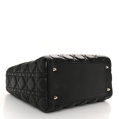 Christian Dior Lambskin Cannage Medium Lady Dior Black 4 of 10