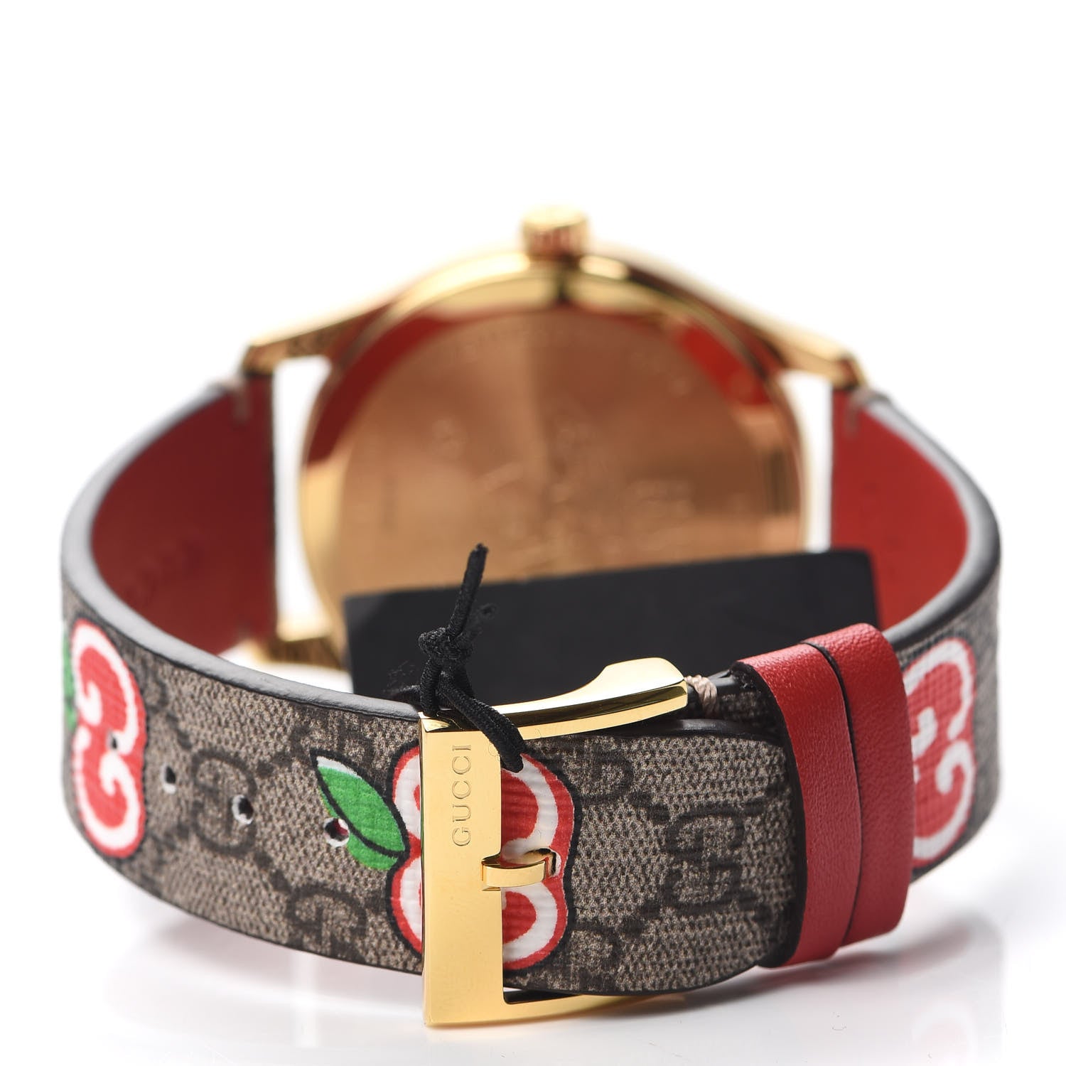 Gucci Stainless Steel Canvas 38mm G-Timeless Chinese Valentine's GG Apple Quartz Watch Brown 3 of 5