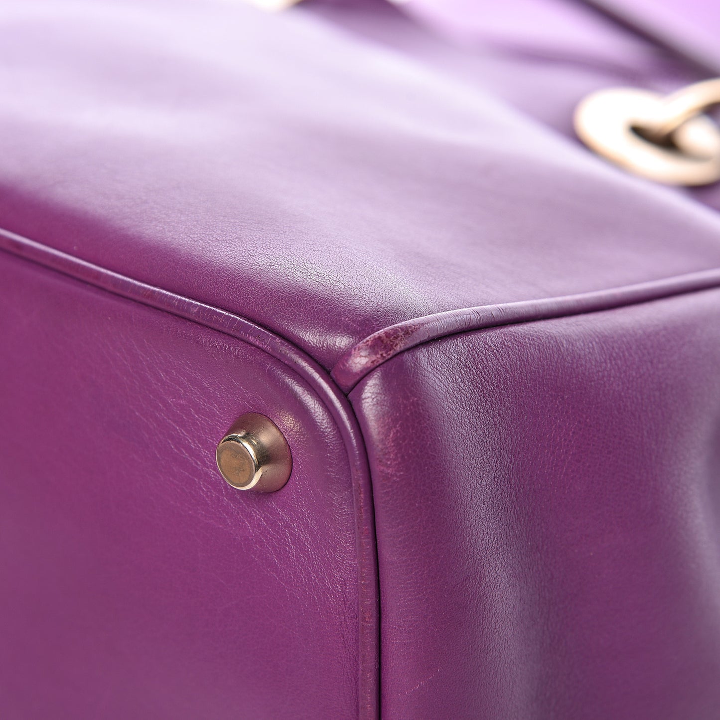 Smooth Calfskin Medium Diorissimo Tote Purple