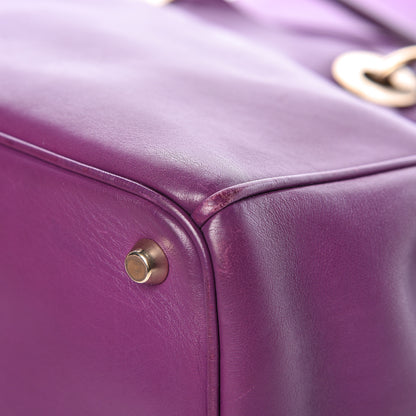 Christian Dior Smooth Calfskin Medium Diorissimo Tote Purple 11 of 17