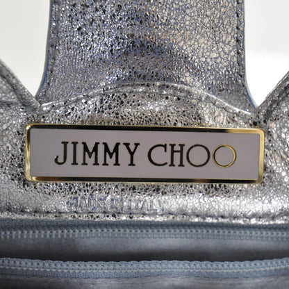 Jimmy Choo Satin and Leather Mini Tulita Metallic 6 of 6