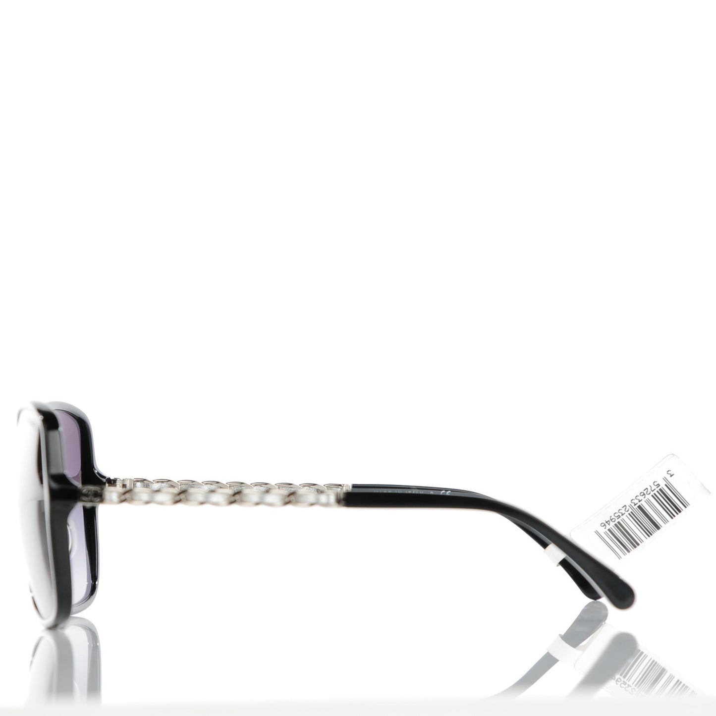 Chain Sunglasses 5210-Q-A Black Silver