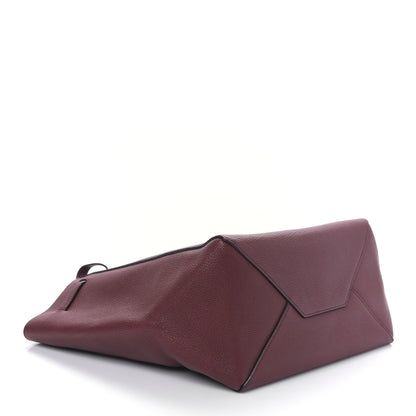 Celine Soft Grained Calfskin Small Belt Cabas Phantom Burgundy 4 of 10