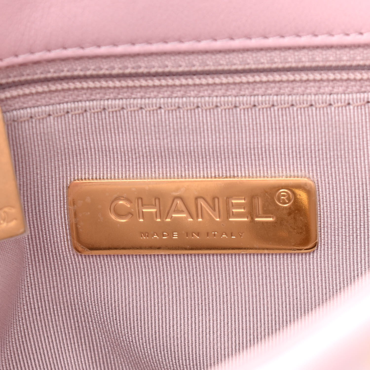 Chanel Lambskin Quilted Medium Chanel 19 Flap Light Pink 7 of 13