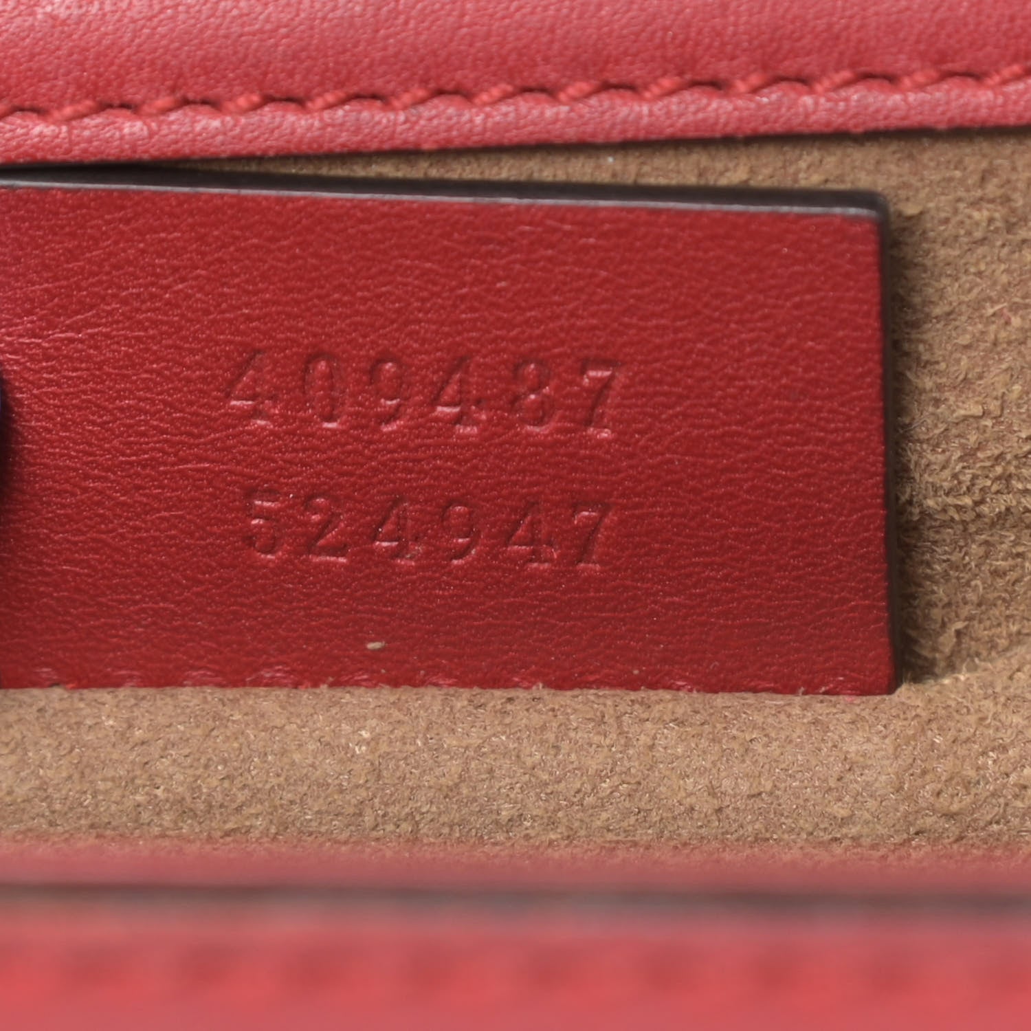 Gucci Calfskin Small Padlock Shoulder Bag Hibiscus Red 7 of 21