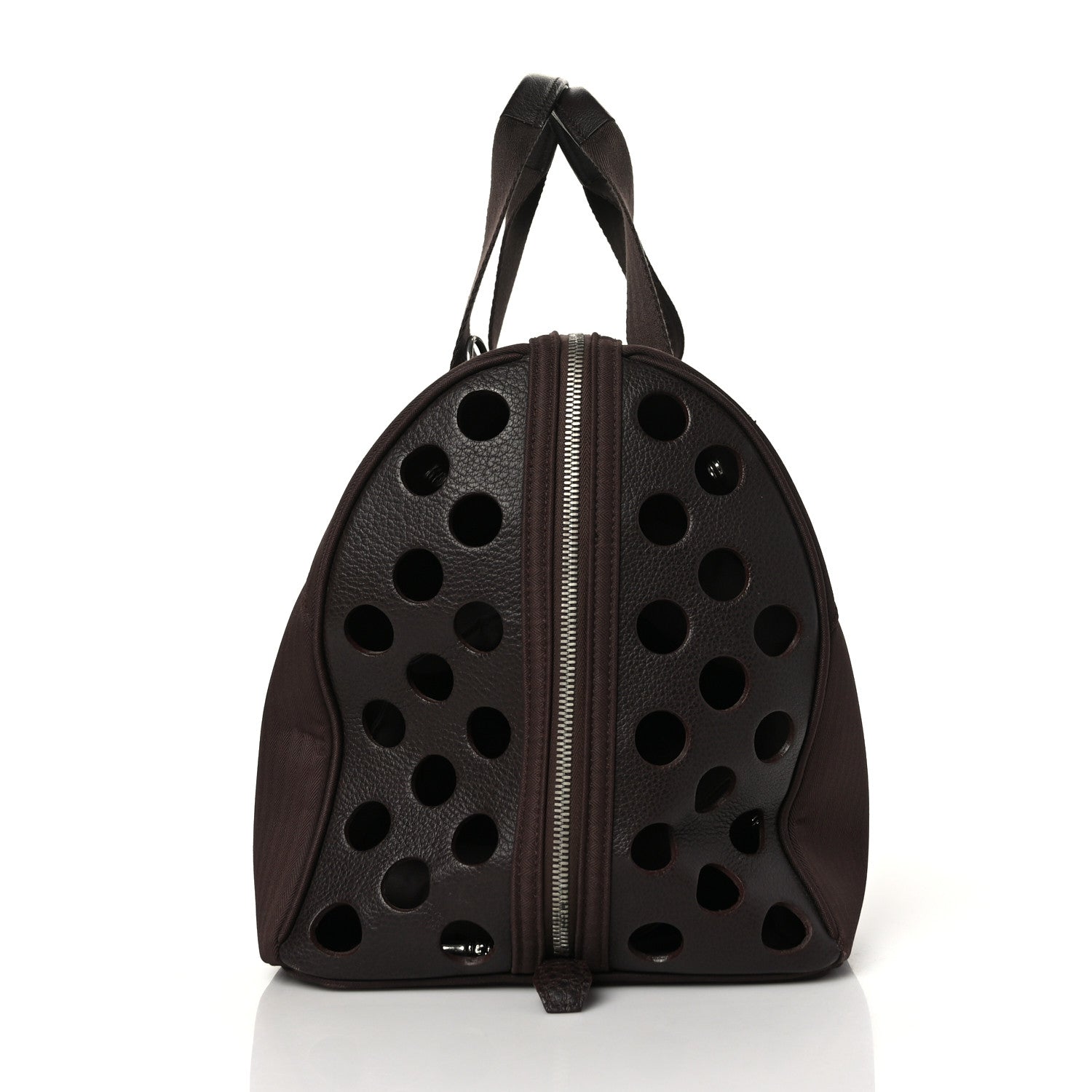 Hermes Toile Buffle Skipper TouTou Pet Carrier Bordeaux 5 of 12