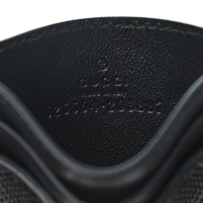 Gucci Calfskin GG Tennis Embossed Card Holder Black 6 of 6