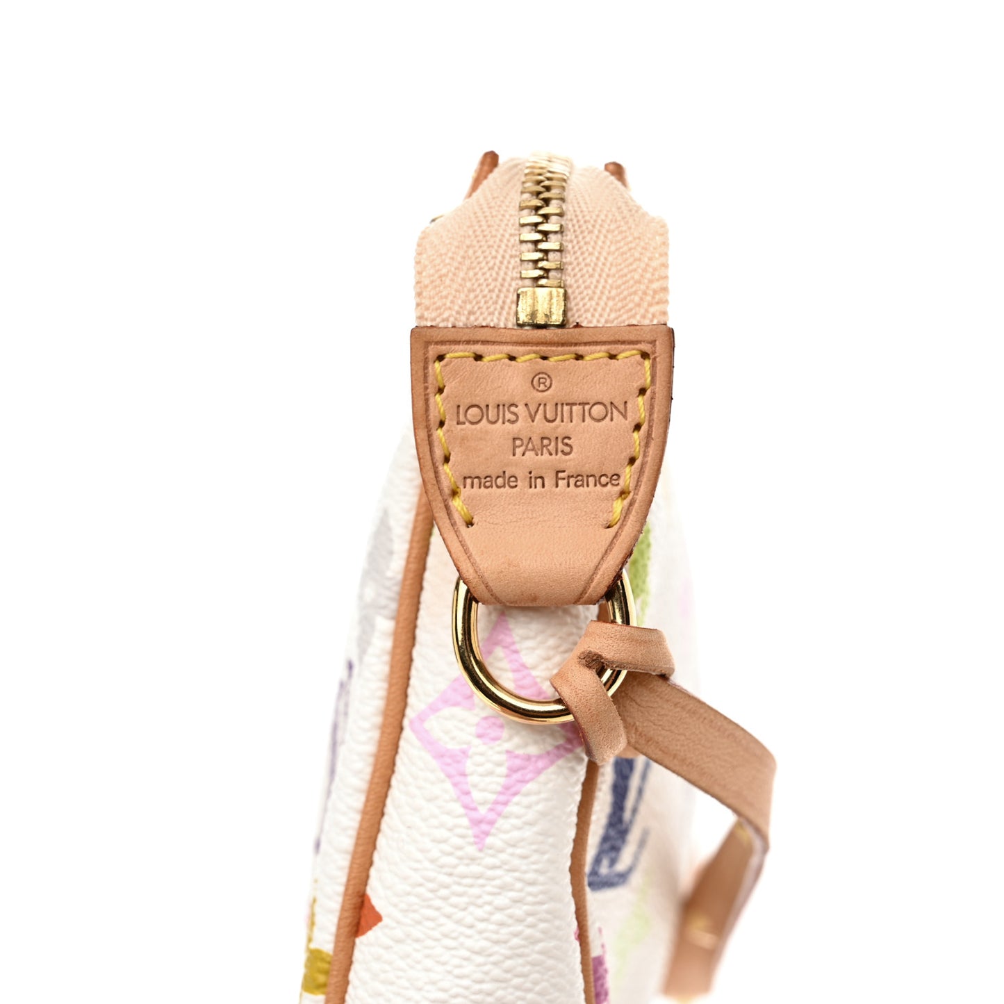 Monogram Multicolor Pochette Accessories White