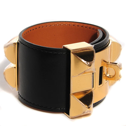Hermes Chamonix Collier De Chien CDC Bracelet Small Black 3 of 6