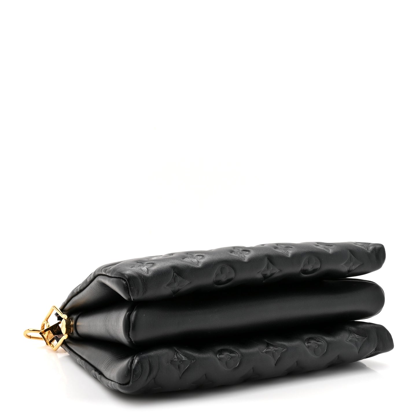 Lambskin Embossed Monogram Coussin PM Black