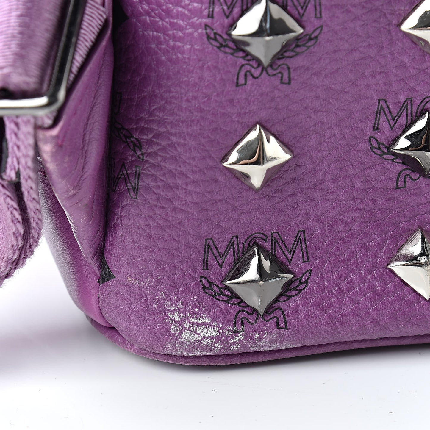 Visetos Studded Medium Stark Backpack Purple