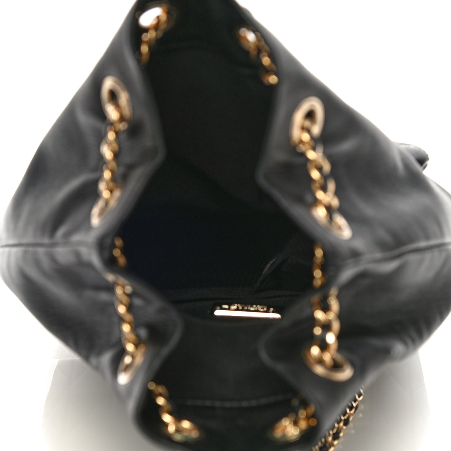 Lambskin Quilted Small in Seoul Backpack Black