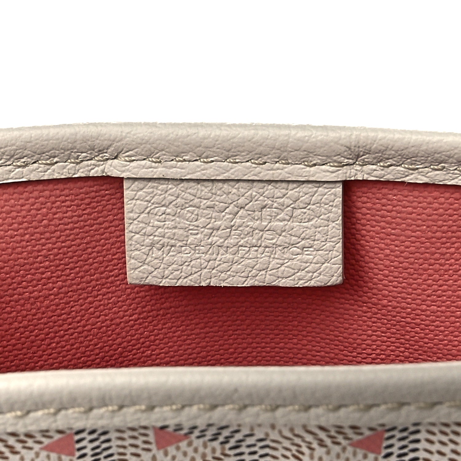 Goyard Goyardine Poitiers Claire Voie Tote White Pink 5 of 10