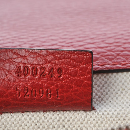 Gucci Dollar Calfskin Swarovski Crystal Small Dionysus Shoulder Bag Hibiscus Red 7 of 9