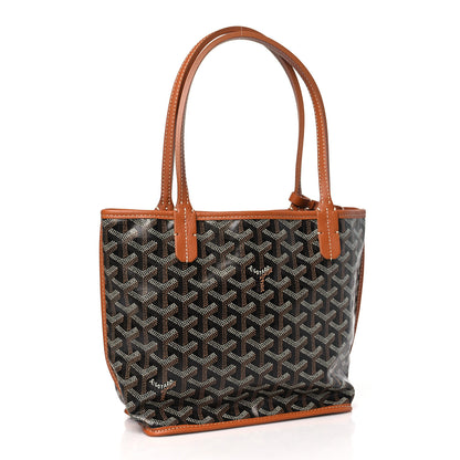 Goyard Goyardine Reversible Mini Anjou Black Gold 4 of 16