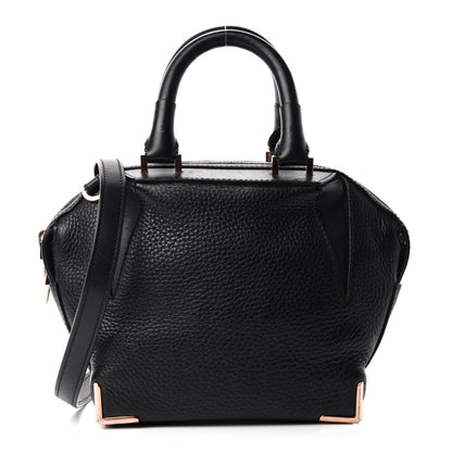 Alexander Wang Pebbled Calfskin Mini Emile Black Rose Gold Hardware 1 of 16