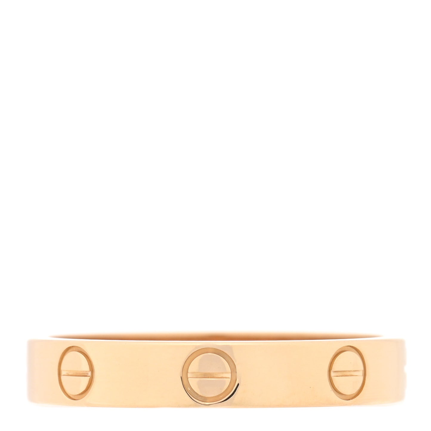 18K Yellow Gold 3.5mm LOVE Wedding Band Ring 58 8.5