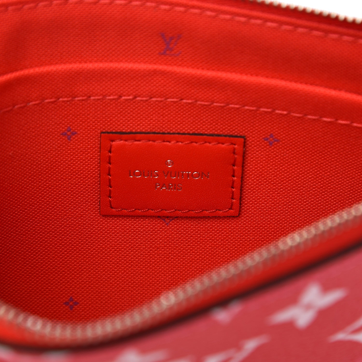 Louis Vuitton Monogram Escale Neverfull MM GM Pochette Rouge 6 of 8