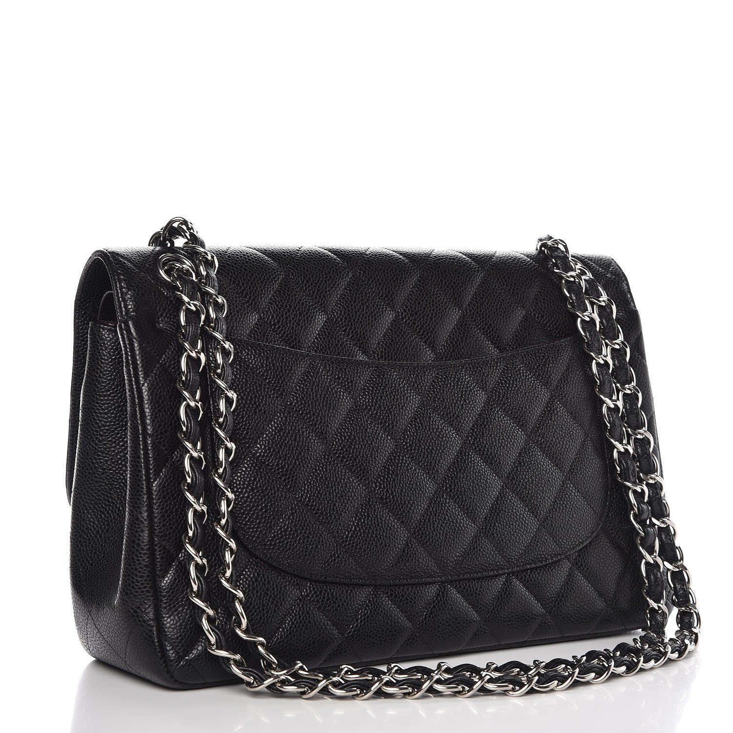 Chanel Caviar Quilted Jumbo Double Flap Black 4 of 10
