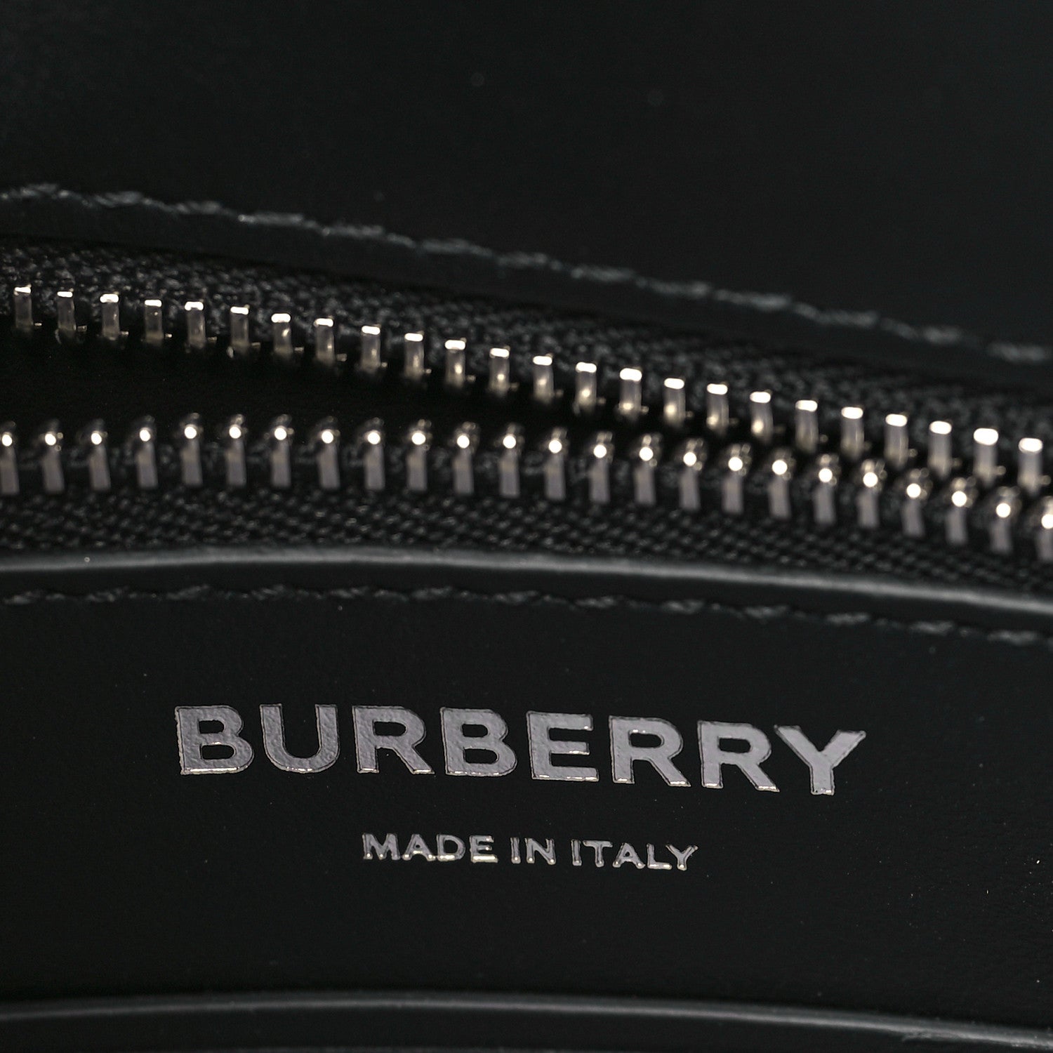 Burberry Calfskin Monogram TB Print Messenger Bag Black White 5 of 7