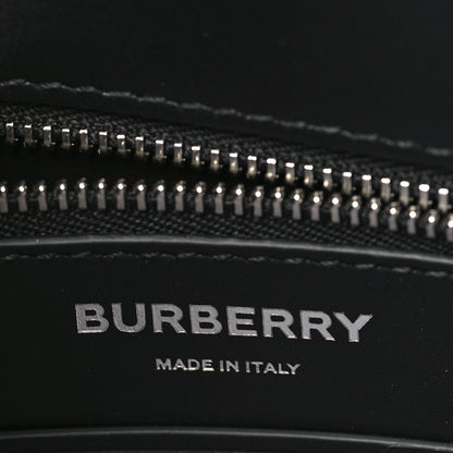 Burberry Calfskin Monogram TB Print Messenger Bag Black White 5 of 7