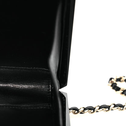 Chanel Plexiglass Perfume Bottle Clutch Black 5 of 16