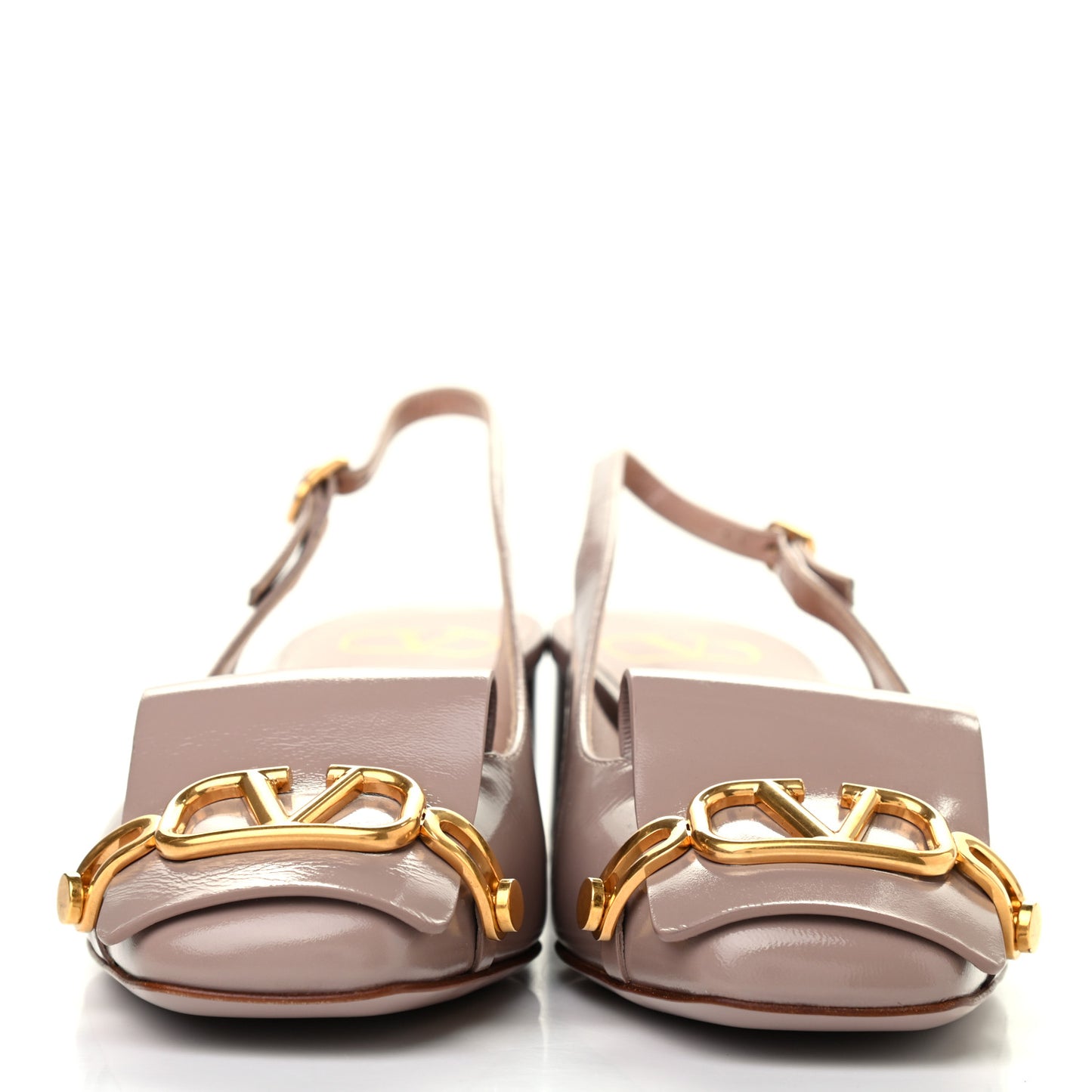Patent Vlogo 30mm Slingback Pumps 37.5 Poudre
