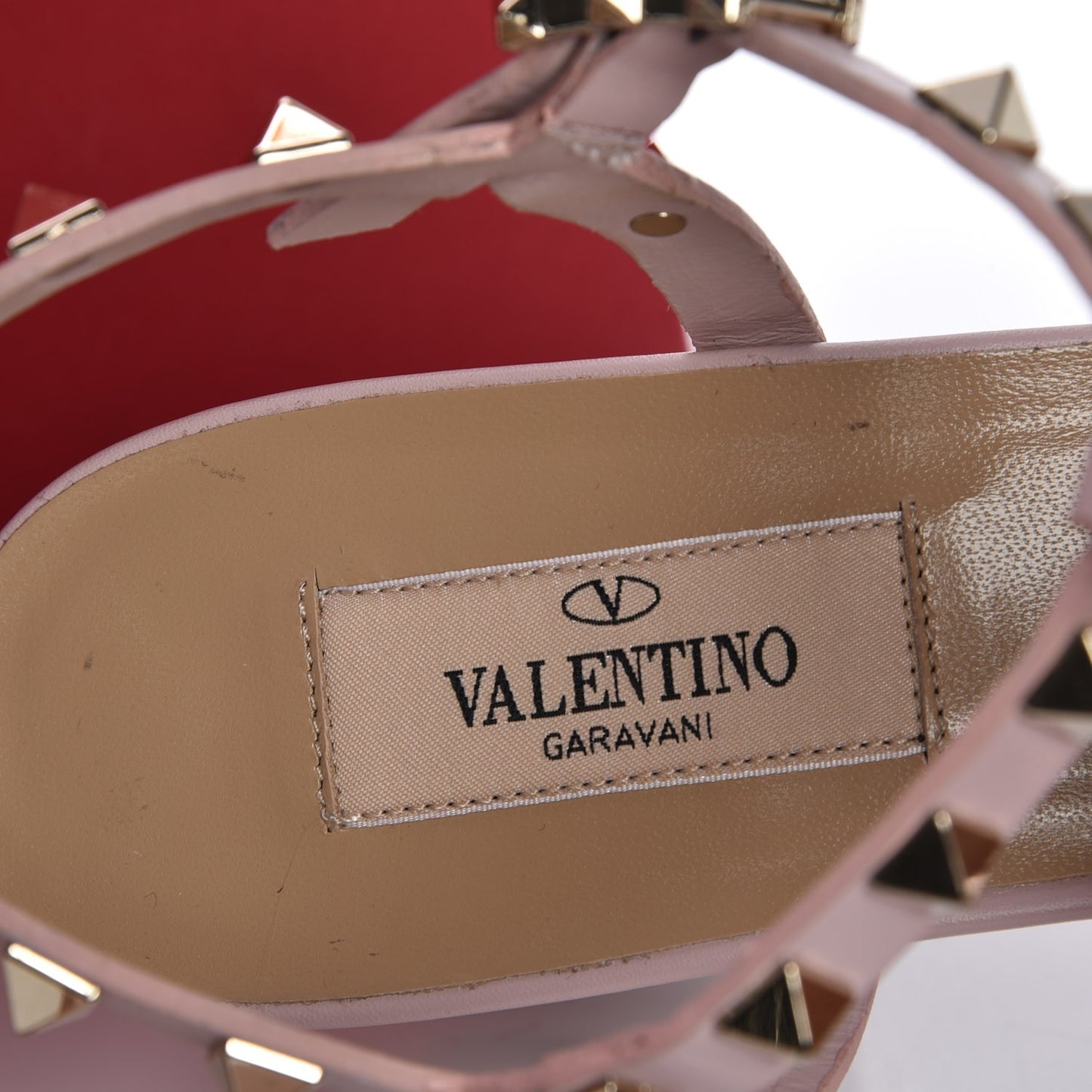 Calfskin Rockstud 60mm City Sandals 39 Water Rose
