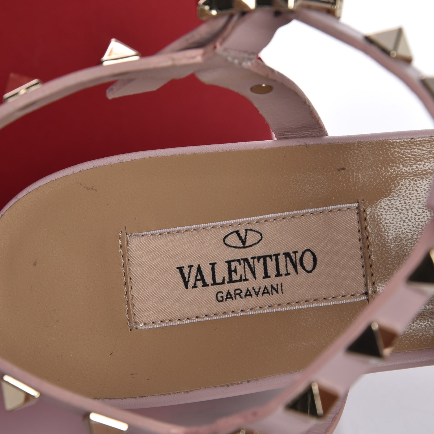 Valentino Garavani Calfskin Rockstud 60mm City Sandals 39 Water Rose 5 of 8
