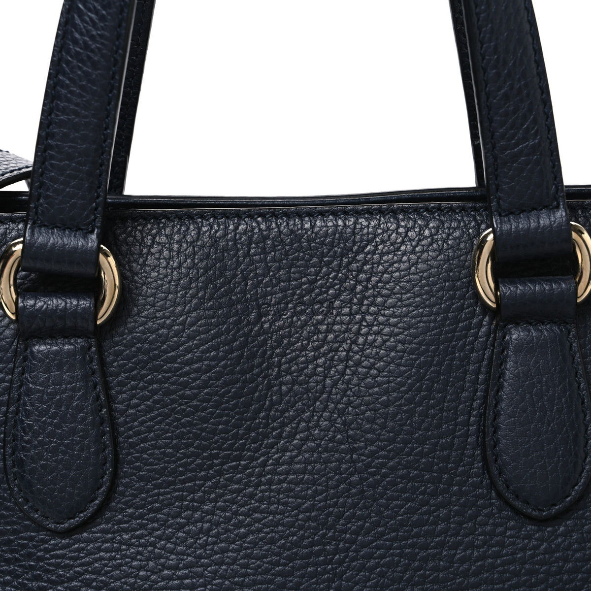 Calfskin Bamboo Tassel Top Handle Tote Blue