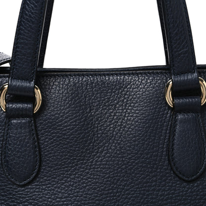 Gucci Calfskin Bamboo Tassel Top Handle Tote Blue 7 of 9