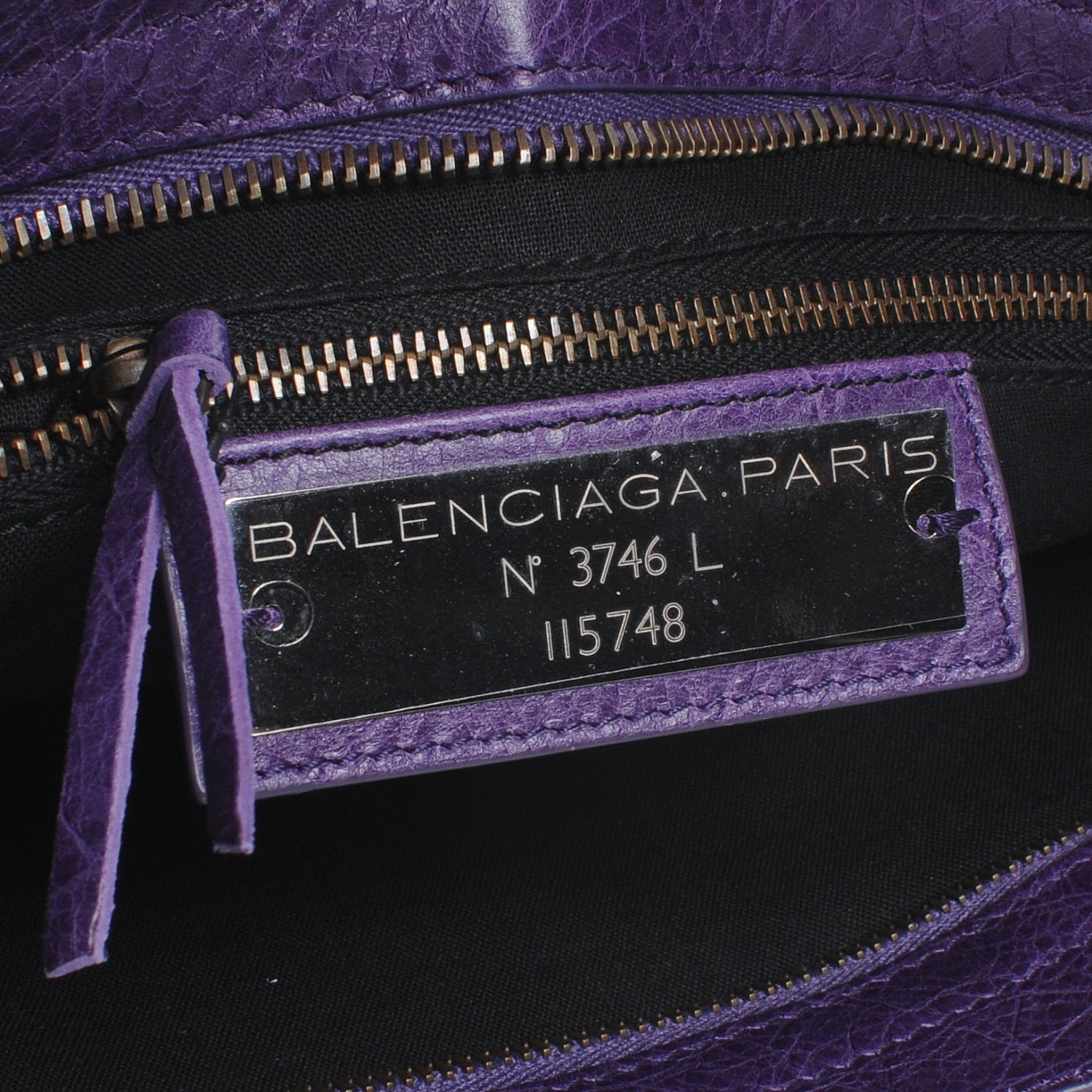 Balenciaga Agneau City Dark Violet 6 of 7