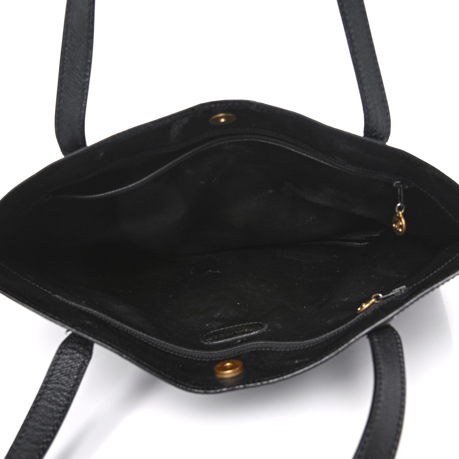 Chanel Grained Calfskin Shopping Tote Black 4 of 26