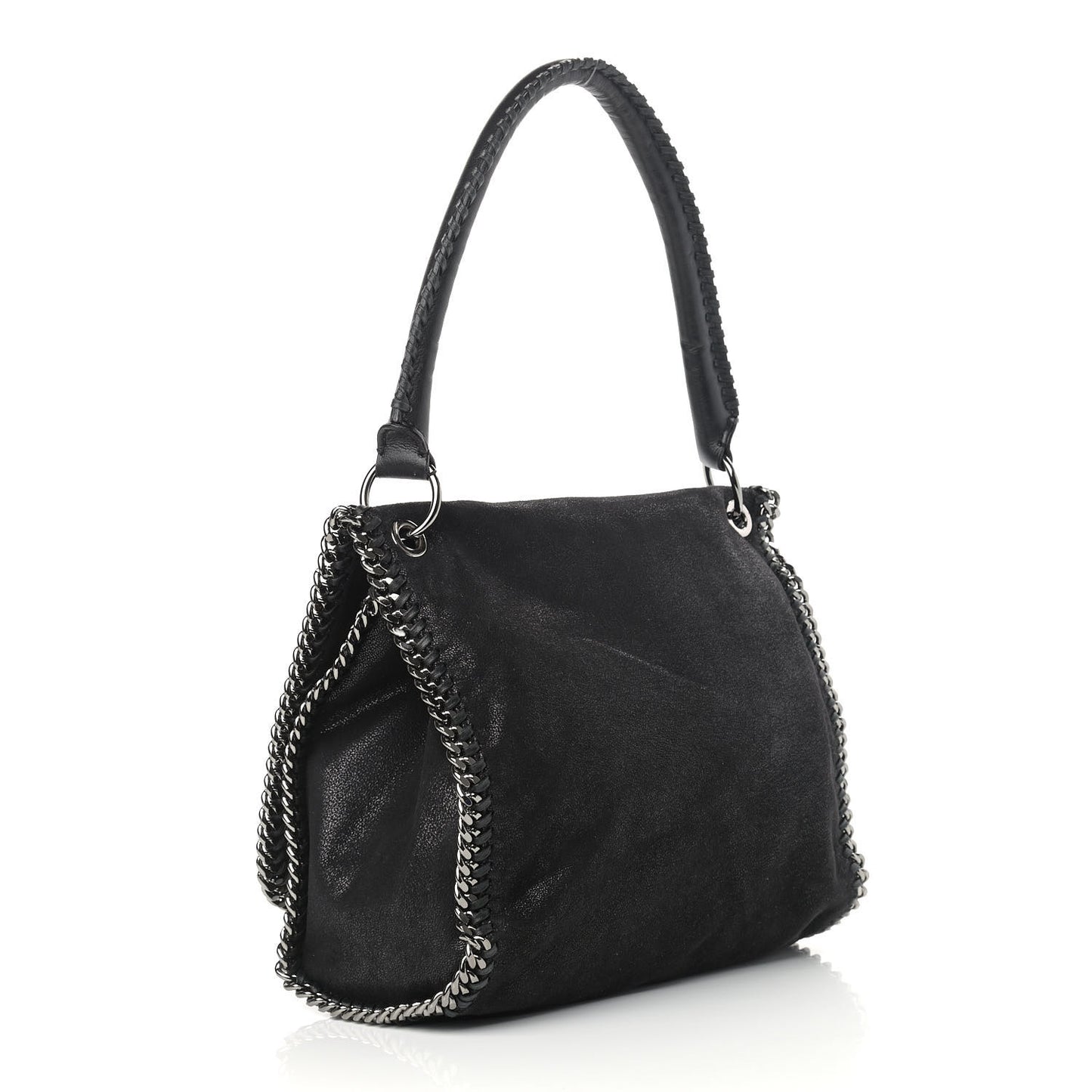 Shaggy Deer Falabella Top Handle Shoulder Bag Black