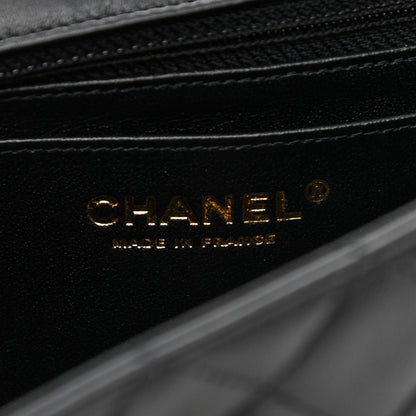 Chanel Lambskin Quilted Mini Rectangular Flap Black 5 of 10