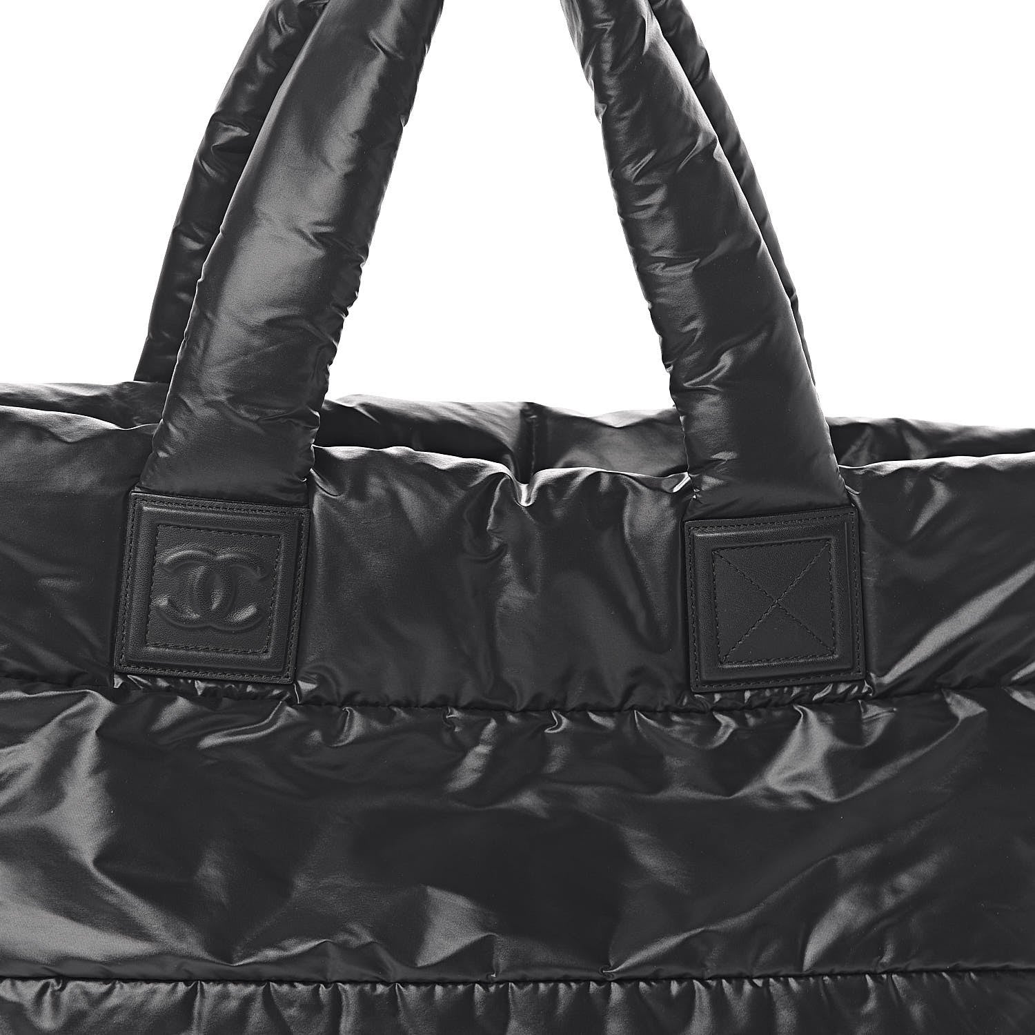 Chanel Nylon Quilted Medium Coco Cocoon Reversible Tote Black 16 of 17