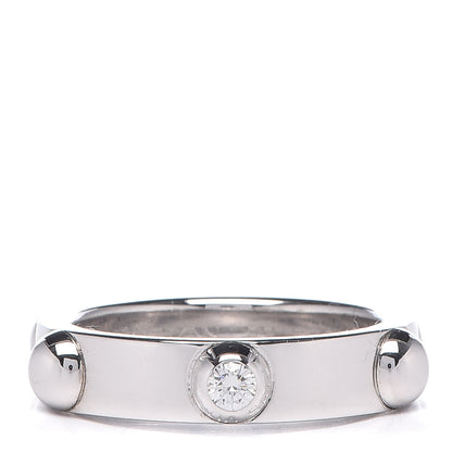 Louis Vuitton 18K White Gold Diamond Bague Clous Ring 53 6.25 1 of 5