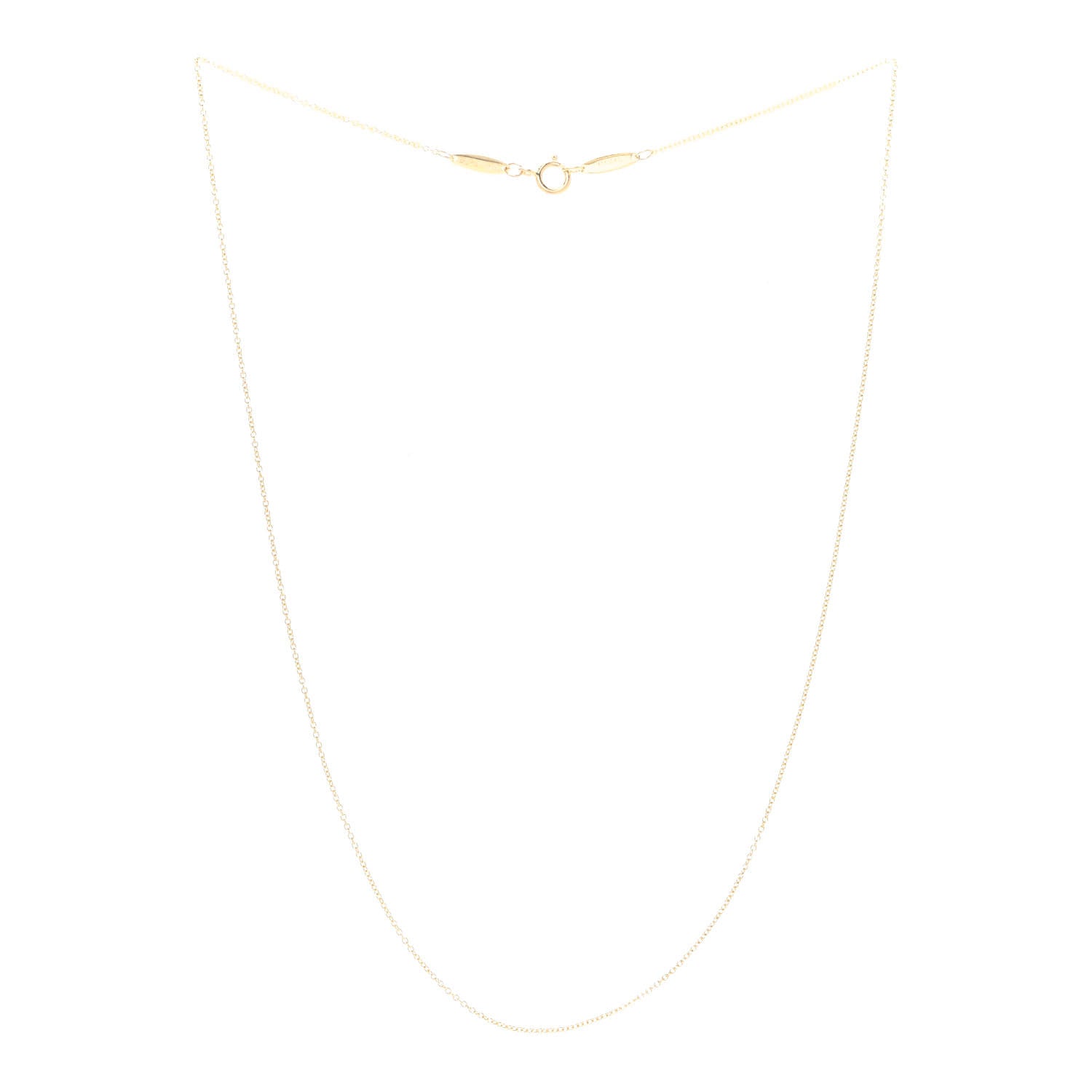 Tiffany 18K Yellow Gold Small Chain Necklace 18" 3 of 7