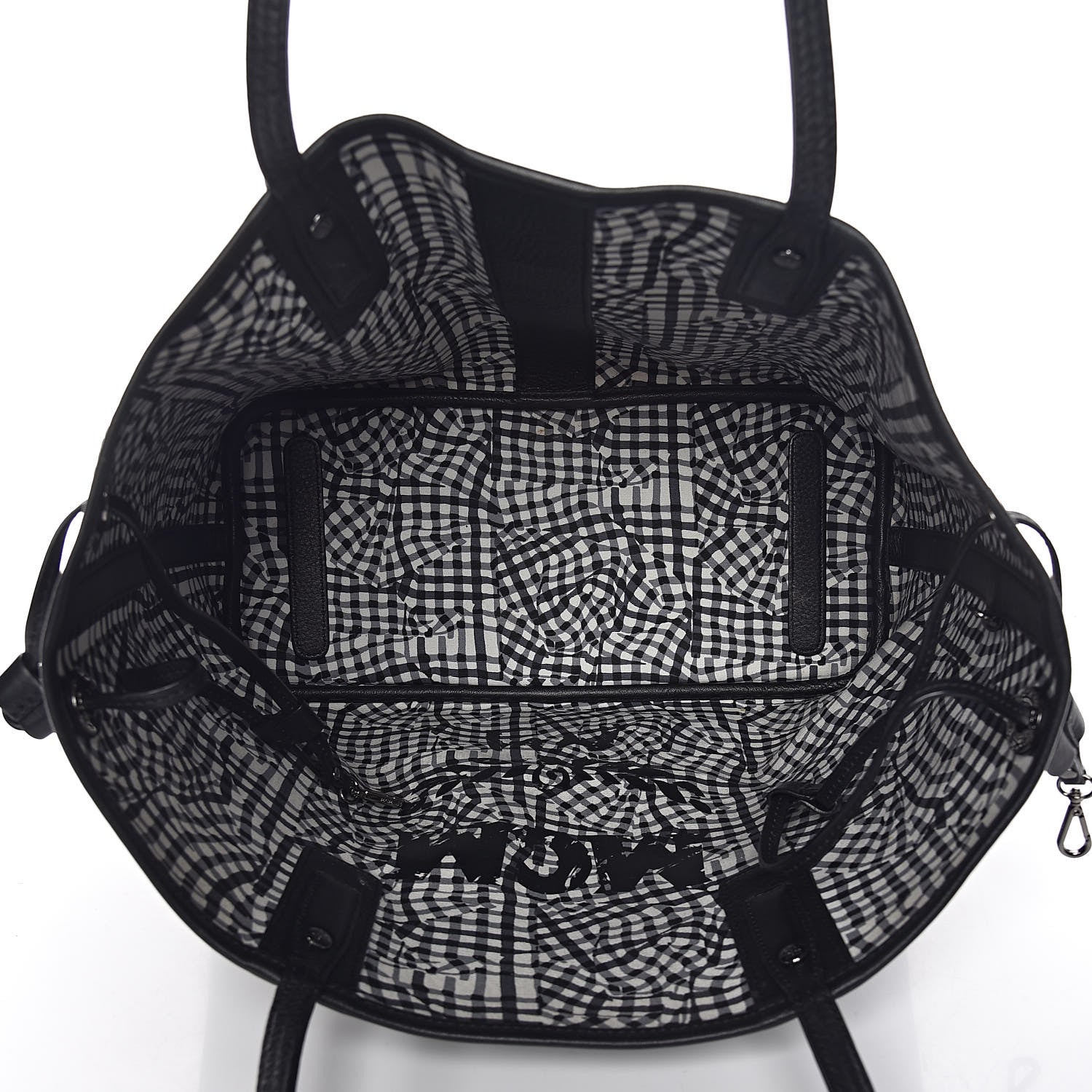 MCM Visetos Medium Liz Reversible Shopper Tote Black 12 of 16
