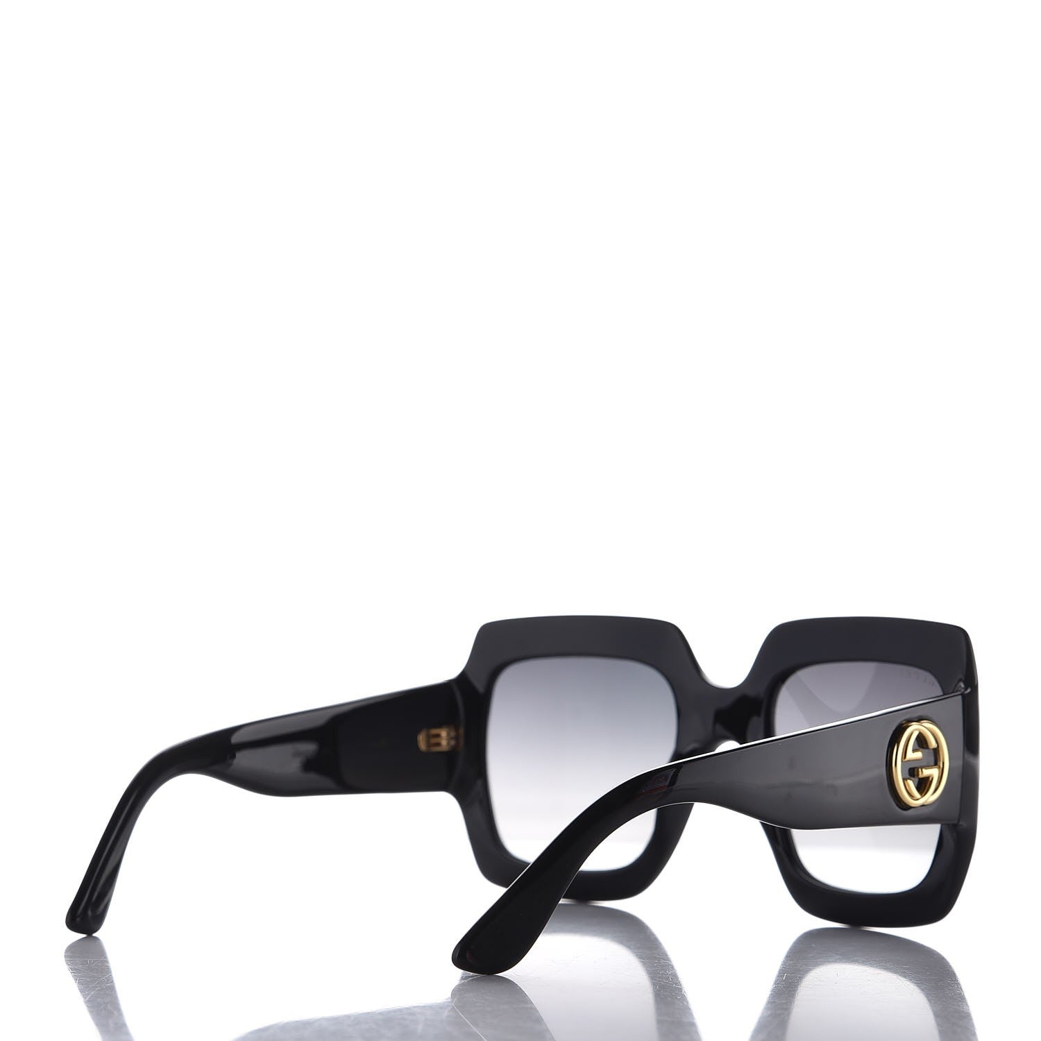 Gucci Acetate Square Frame Sunglasses GG0053S Black 4 of 7