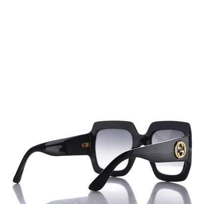 Gucci Acetate Square Frame Sunglasses GG0053S Black 4 of 7