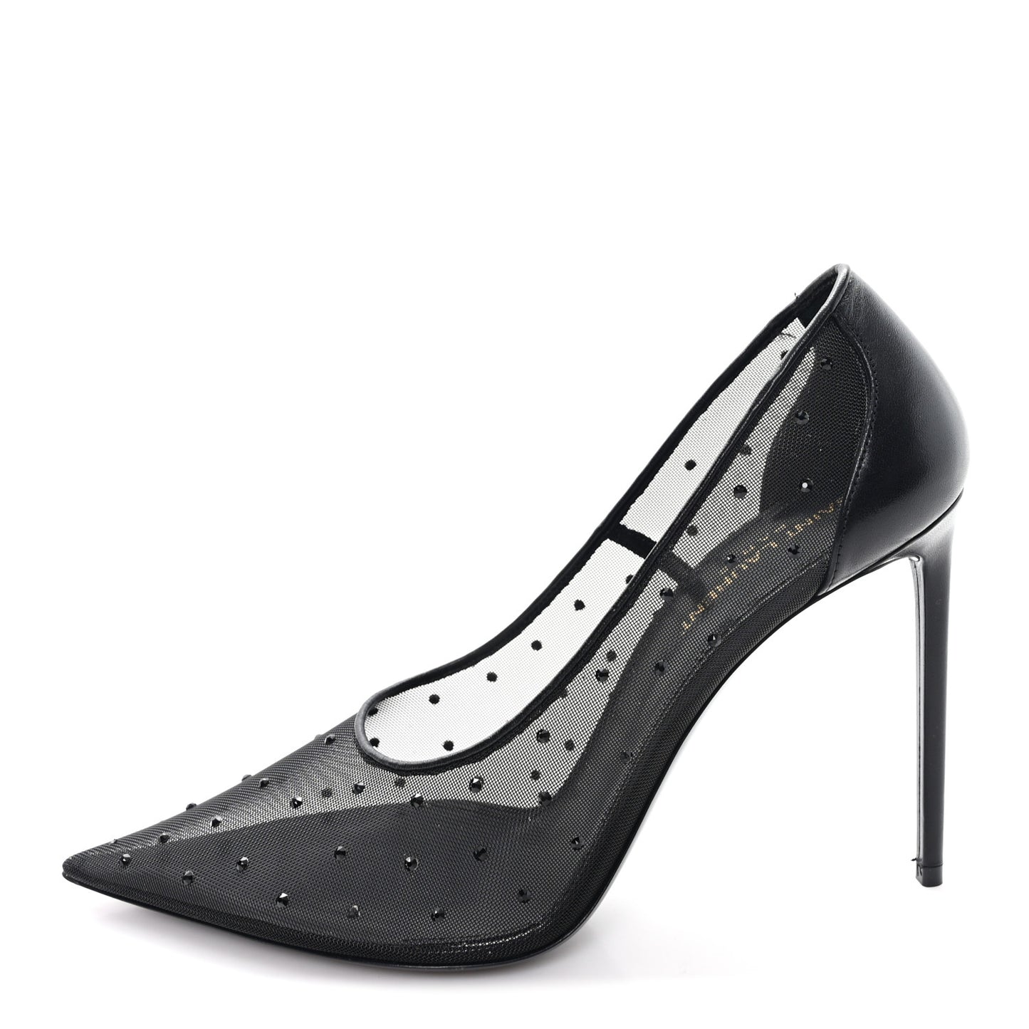 Rhinestone Mesh 105 Anja Pumps 39.5 Black