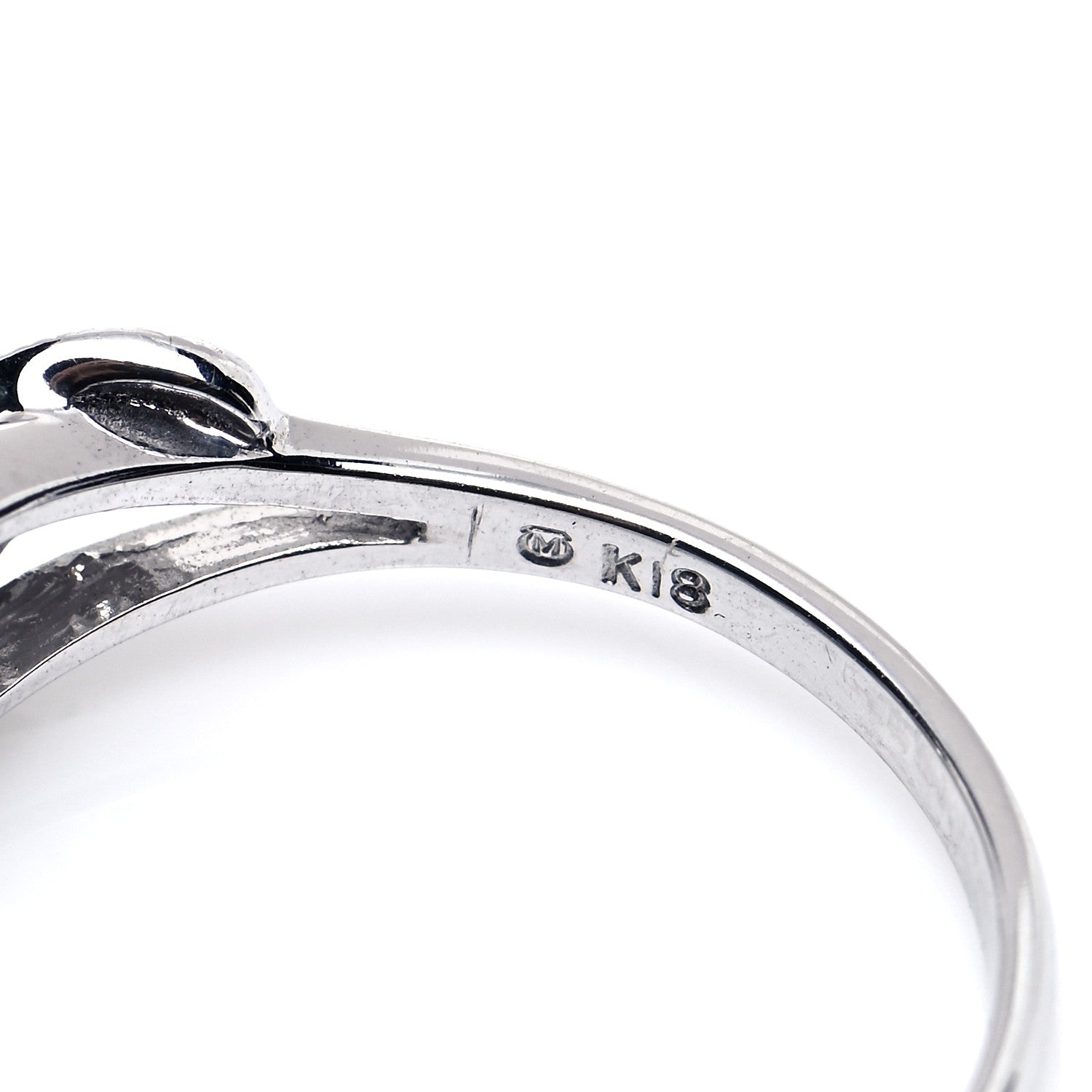 Mikimoto 18K White Gold Diamond Akoya Pearl 7.5mm Ring 49 5 5 of 6