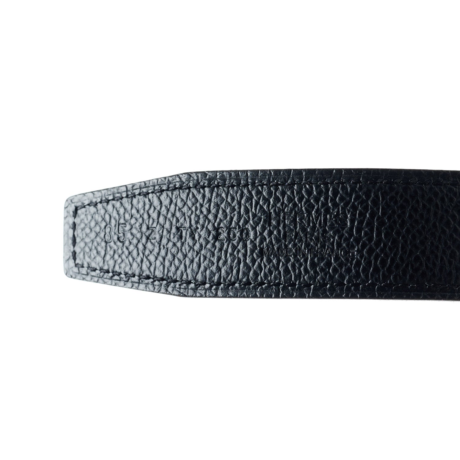 Hermes Epsom Swift 32mm Belt Strap 85 34 Black Craie 7 of 7