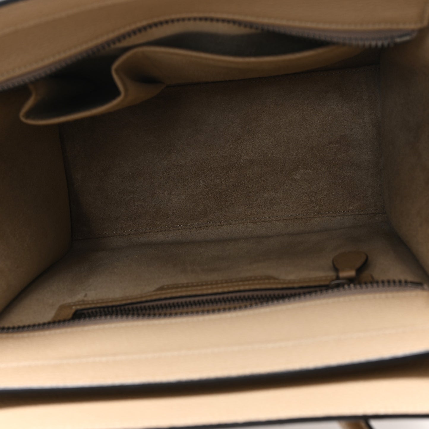 Drummed Calfskin Micro Luggage Dune