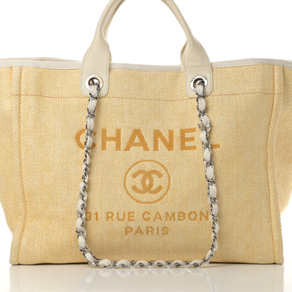 Chanel Woven Straw Raffia Medium Deauville Tote Beige 8 of 12