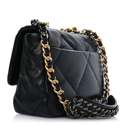 Chanel Lambskin Quilted Medium Chanel 19 Flap Black 3 of 11