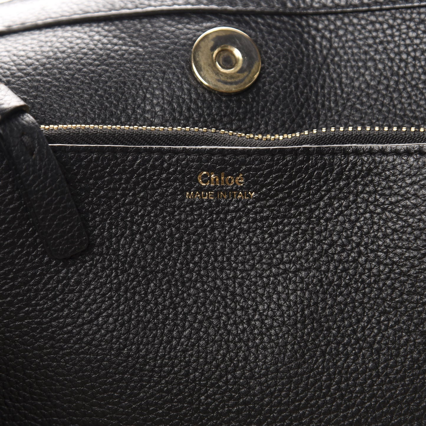 Grained Calfskin Suede Small Faye Tote Black