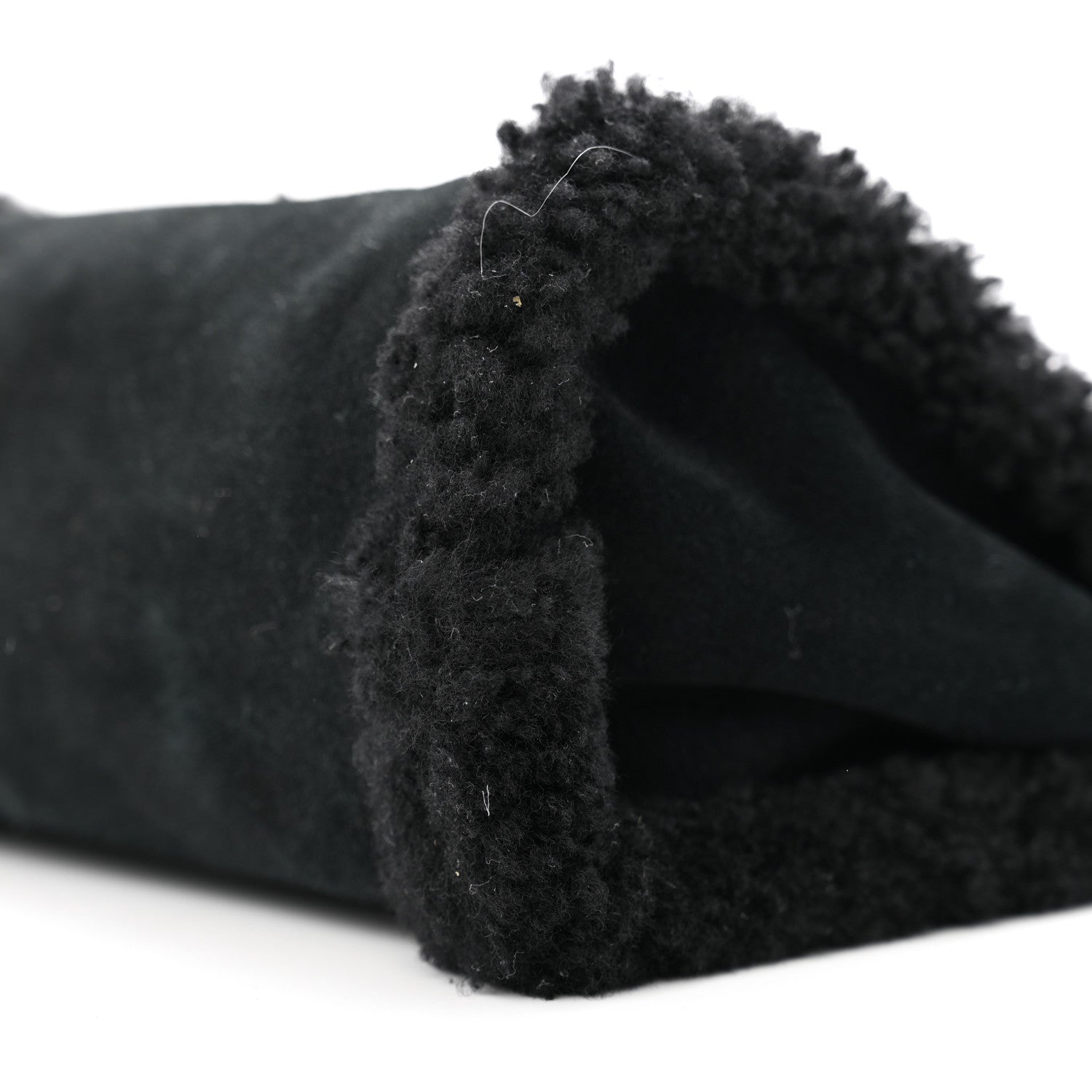 Telfar X UGG Suede Shearling Small Shopping Bag Black 10 of 11